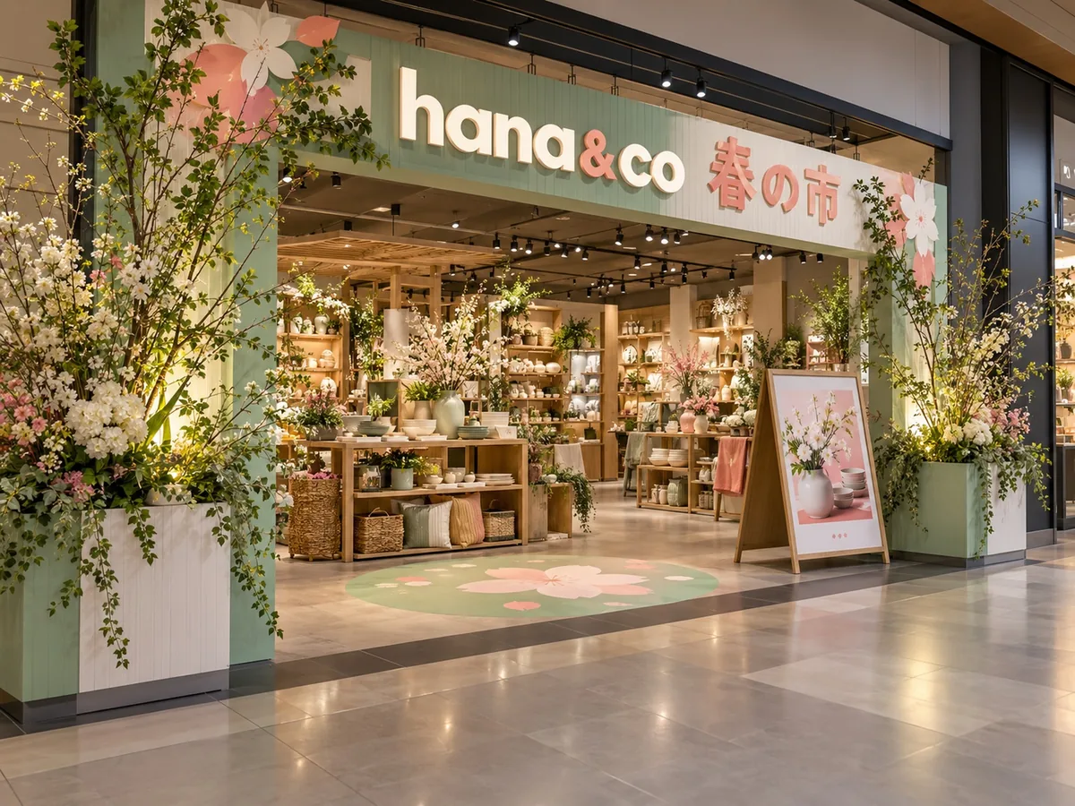 店頭・エントランス装飾の仕上がりイメージ