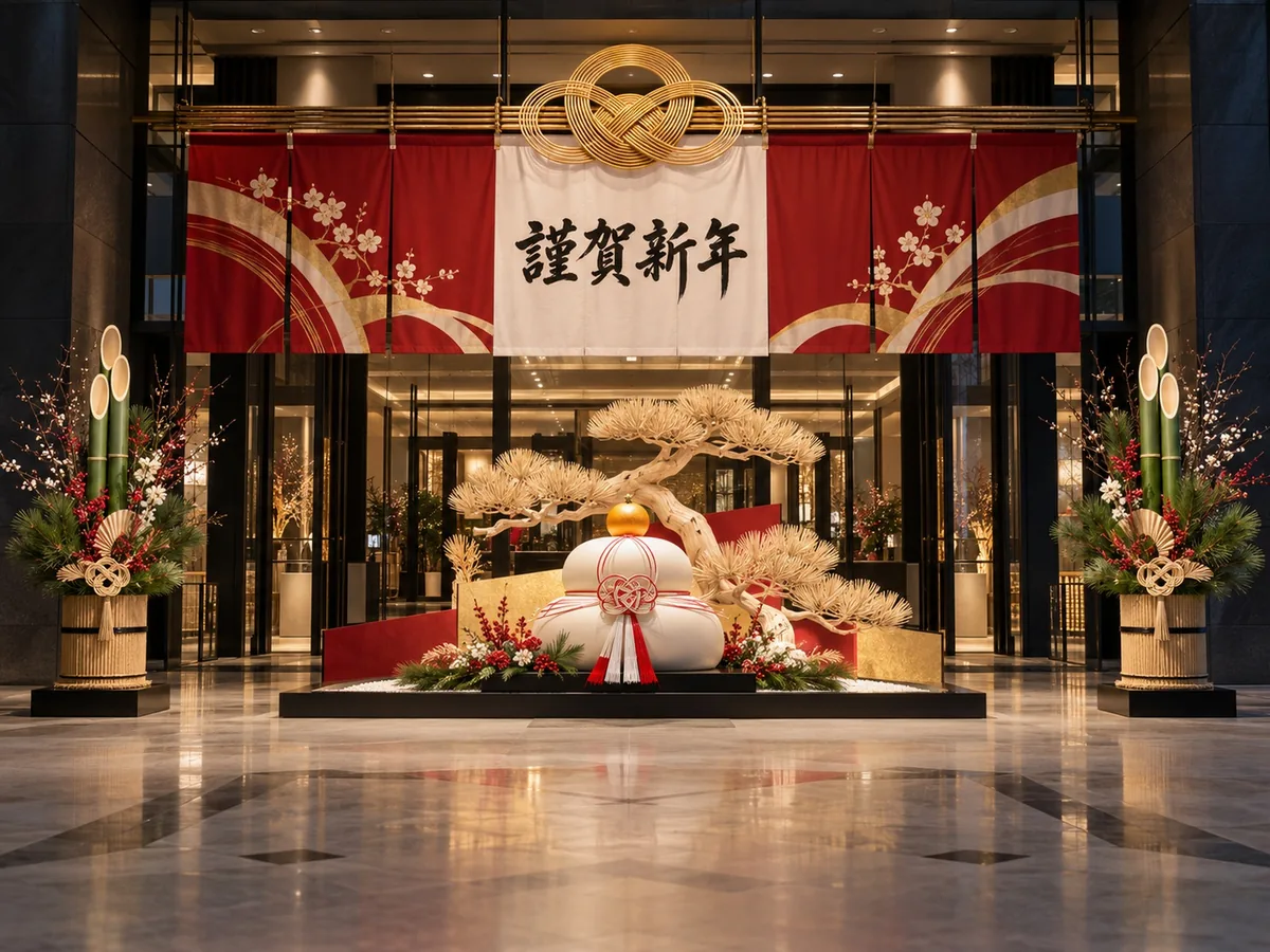 迎春・正月飾りの仕上がりイメージ