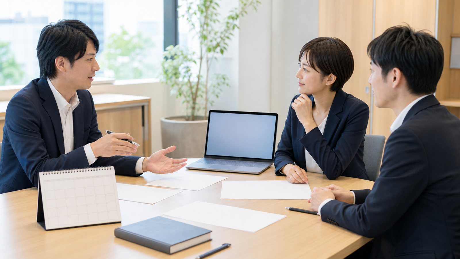 出展前の社内打ち合わせ