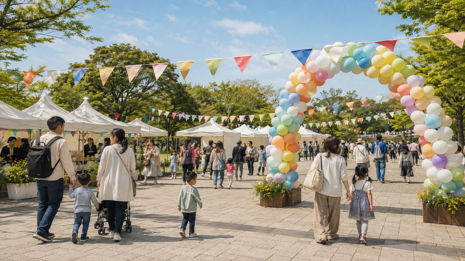 屋外イベントの装飾｜風・雨・日差しに負けない飾り方と備え