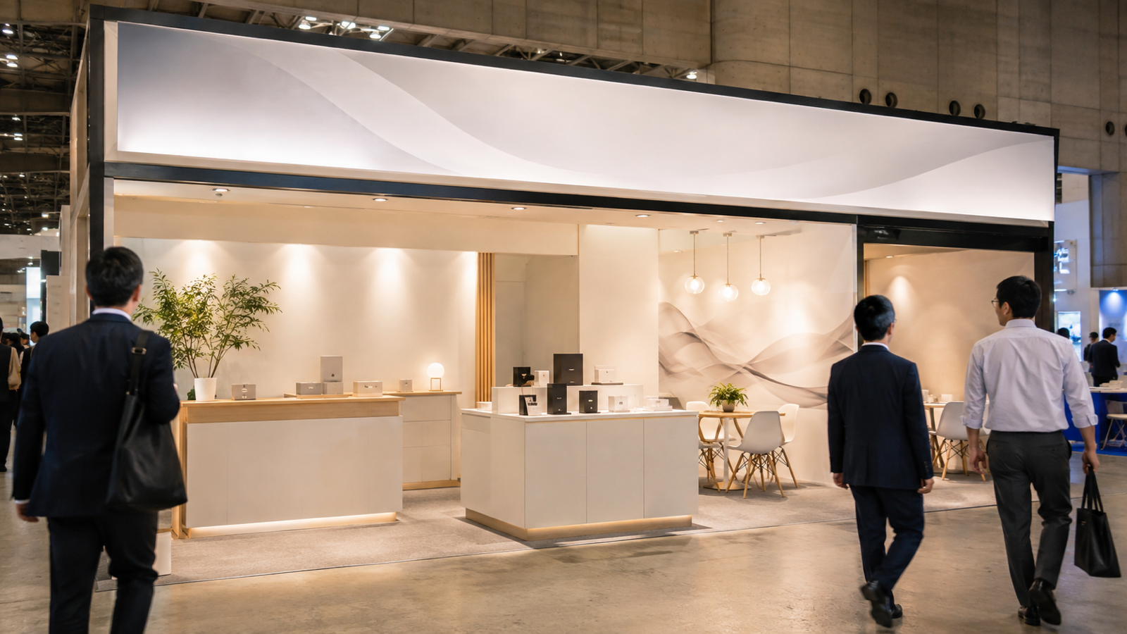 2小間の展示会ブース｜6m×3mでできるレイアウトと1小間との違い