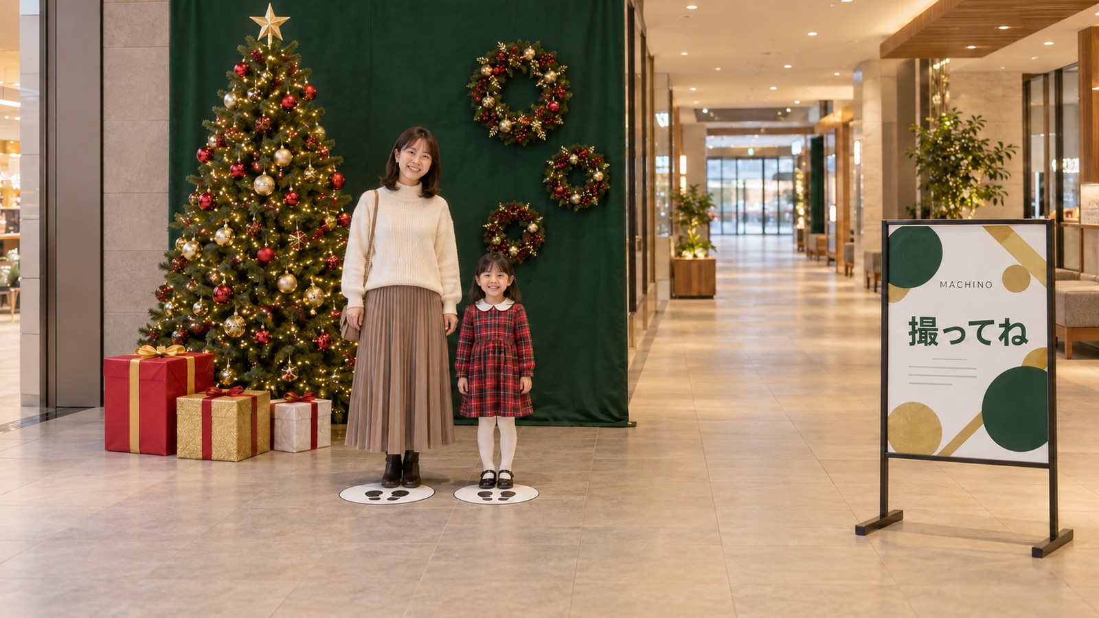 クリスマスのフォトスポットの作り方｜電飾の置き方と正月への掛け替え