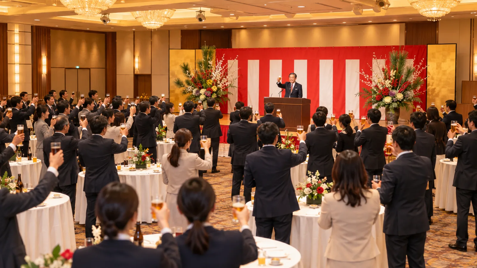 賀詞交歓会とは？主催者の準備と式次第、会費の実例と見直し方
