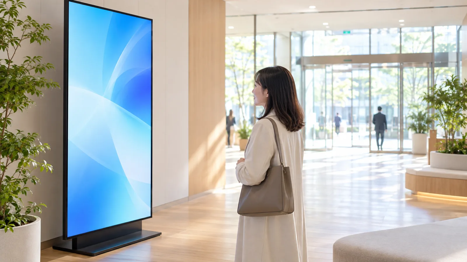 デジタルサイネージとは？仕組み・配信の2方式・見る距離で選ぶサイズ
